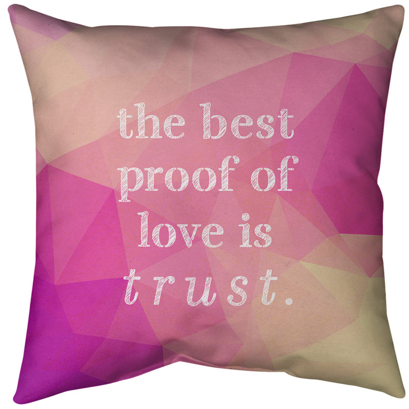 Coussin de sol pierres précieuses Love & Trust, H 36 po x l 36 po, Diamant rose