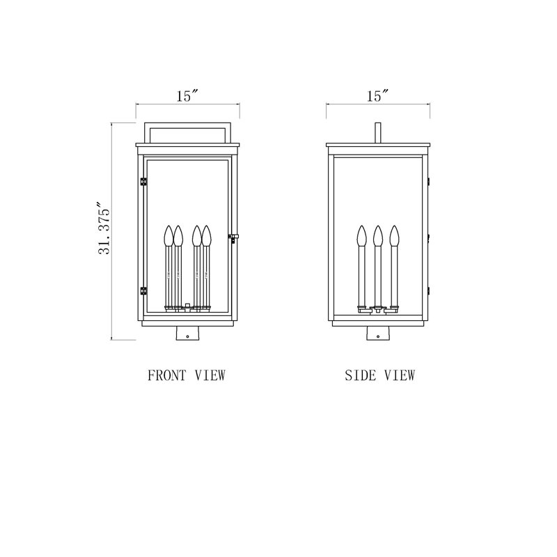 Luminaire d'extérieur 6 lumières Kasey