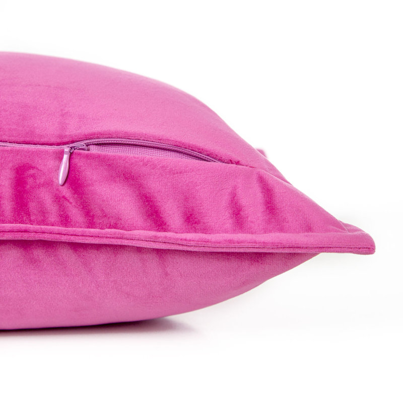 Housses de coussin rectangulaires en velours, Rose millennial, Rectangulaire H 12 po x l 20 po