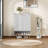 Fluted Modern Shoe Cabinet With Adjustable Shelves And Open Compartment-1533455282