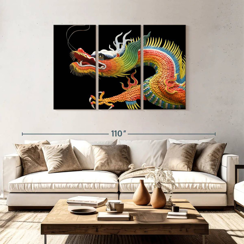 Dragon traditionnel Brampt, H 48 po x l 74 po