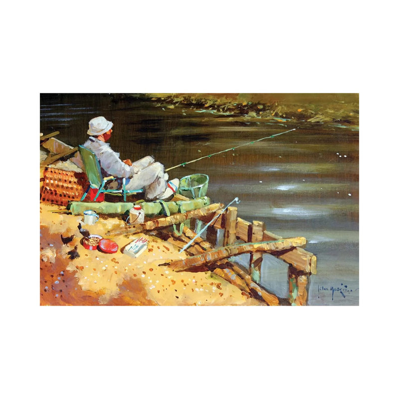 Chance Of A Bite by John Haskins - Wrapped Canvas Print