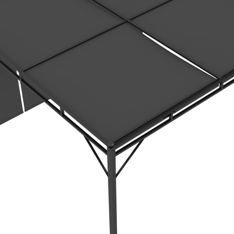 Fyllia Garden Gazebo with Side Curtain 3x3x2,25m, Anthracite