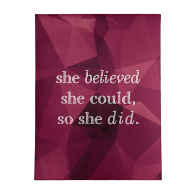 Quotes Chenille Indoor Rug