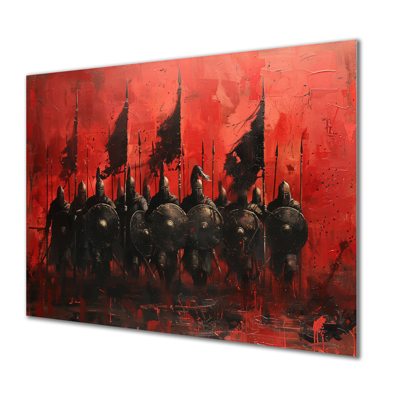 Yemina - art mural armée, Métal métal, H 16 po x l 32 po x P 1 po