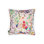 Hollyhocks Linen Square Throw Pillow Cover & Insert