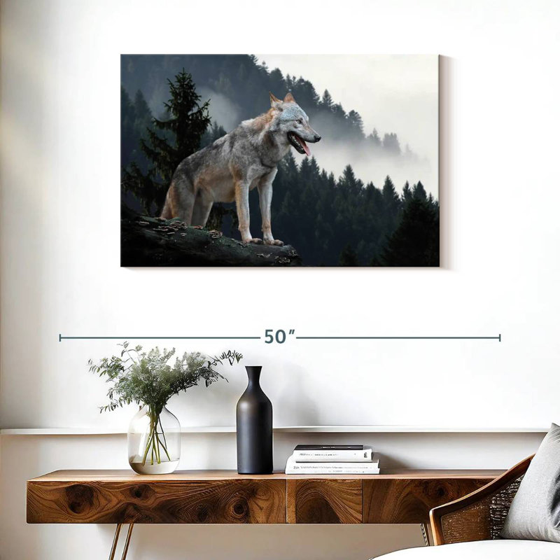 Brampt Timber Wolf, 24'' H x 36'' W