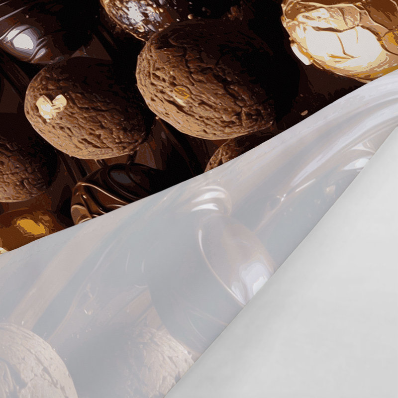 Tapisserie murale Desserts chocolat truffes, 88 po x 104 po