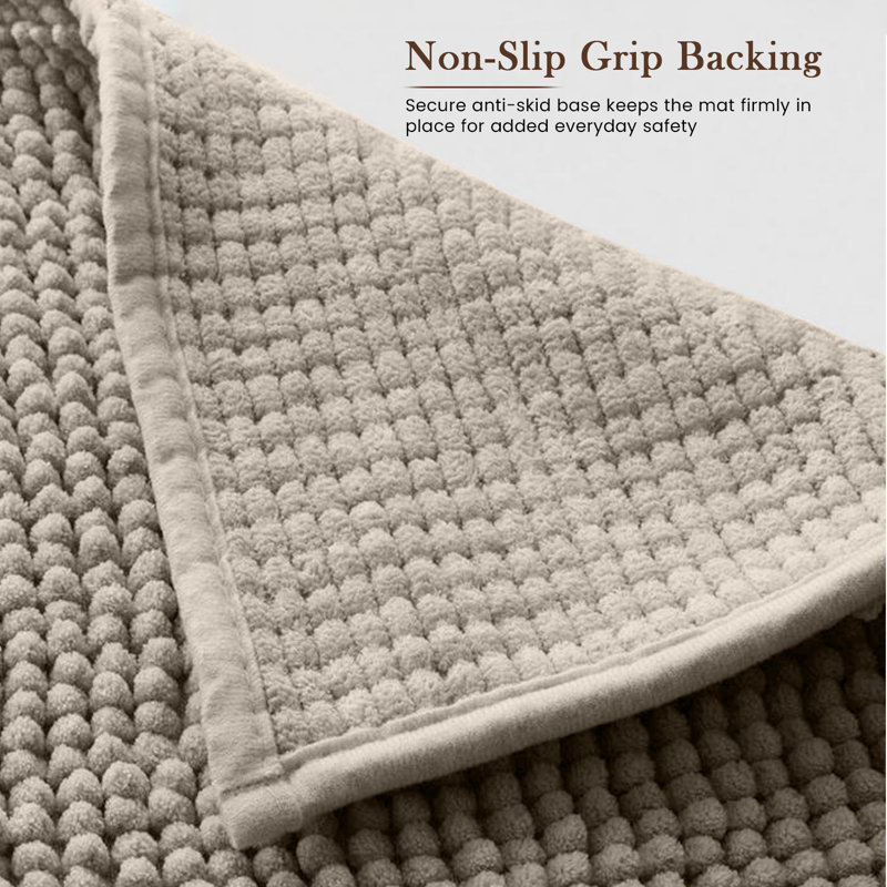 Taigen Non-Slip Indoor Door Mat, Silver, 40x60cm
