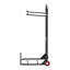 Chariot de chaise pliant robuste avec roues en caoutchouc de 5 po - Chariot empilable de capacité de 100 lb pour le rangement des événements