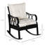 Chaise berçante en aluminium pour l'extérieur