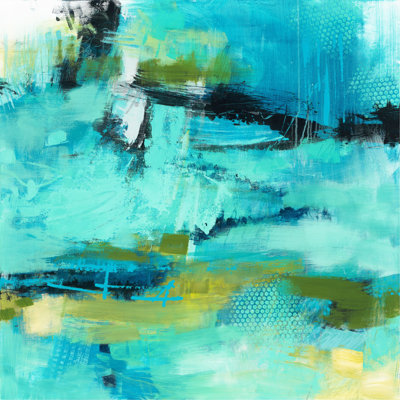 Rush Of Blues by Janet Bothne - Wrapped Canvas Painting