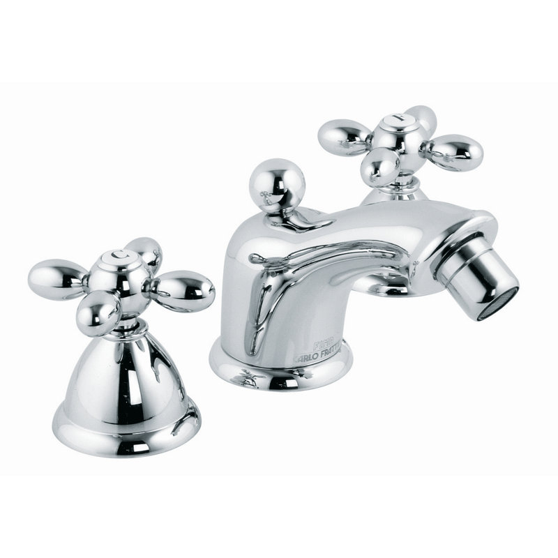 Robinet de bidet à poignée double Olivia, Nickel brossé