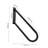 17.7'' H x 23.6'' W Black Black Metal Handrail for Porch Steps Wall Mount Stair Rail Outdoor Safety Railing for Entryway and Garage