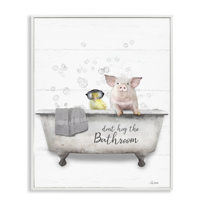Don't Hog Bathroom Giclee Art by Lori Deiter