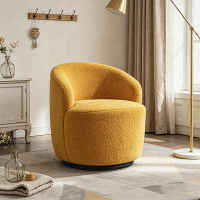 Fauteuil demi-tonneau avec fauteuil Teddy