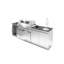 Îlot de barbecue au gaz naturel à 6 brûleurs de 101 pouces SC2404A avec fabrication en acier inoxydable et sortie 85 000 BTU