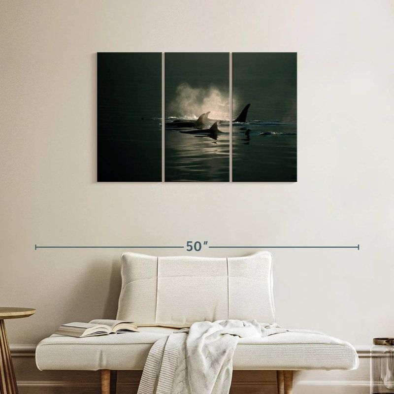 Brampt Orca Whale Pod, 24" H x 38" W
