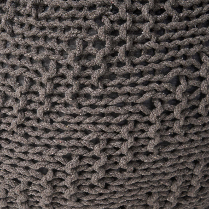 Pouf rond 20 x 20, Gris foncé
