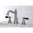 Kingston Brass Duchess Two-Handle 3-Hole Deck Mount Widespread Bathroom Faucet with Brass Pop-Up Drain-137928668