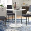 Dora Round Metal Base Dining Table