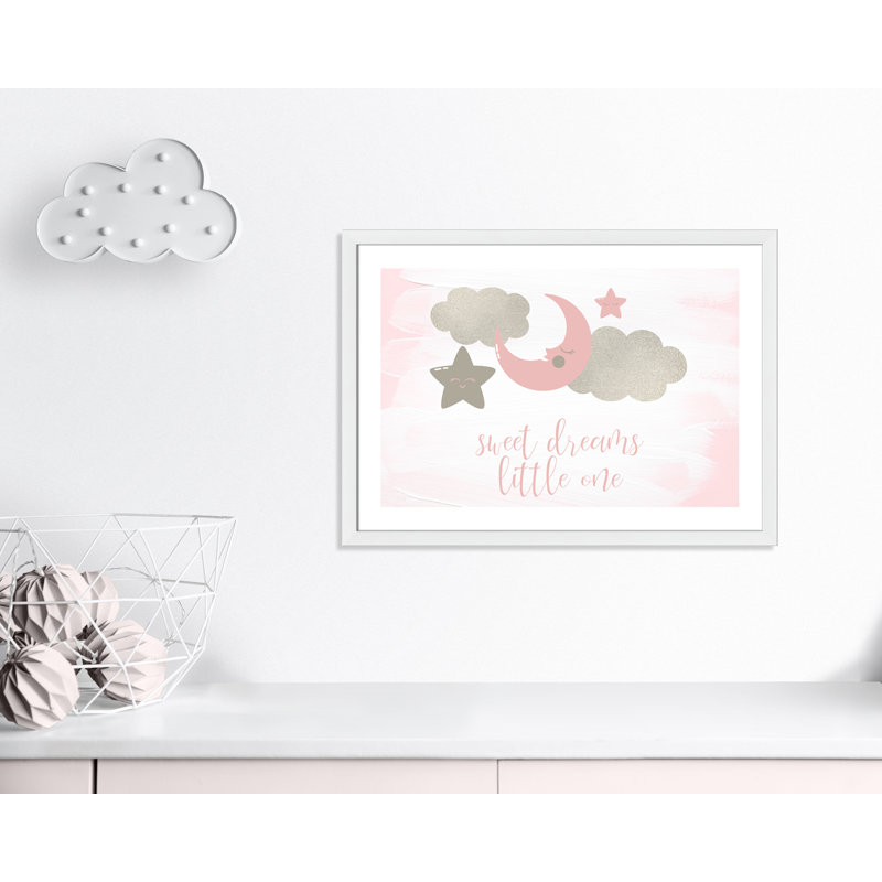 Little rêve little one, H 26,5 po x l 36,5 po x P 0,63 po, Cadre blanc