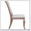 Ensemble de chaises à dossier capitonné crème et orge brun, élégant et confortable pour toute salle à manger-627379877