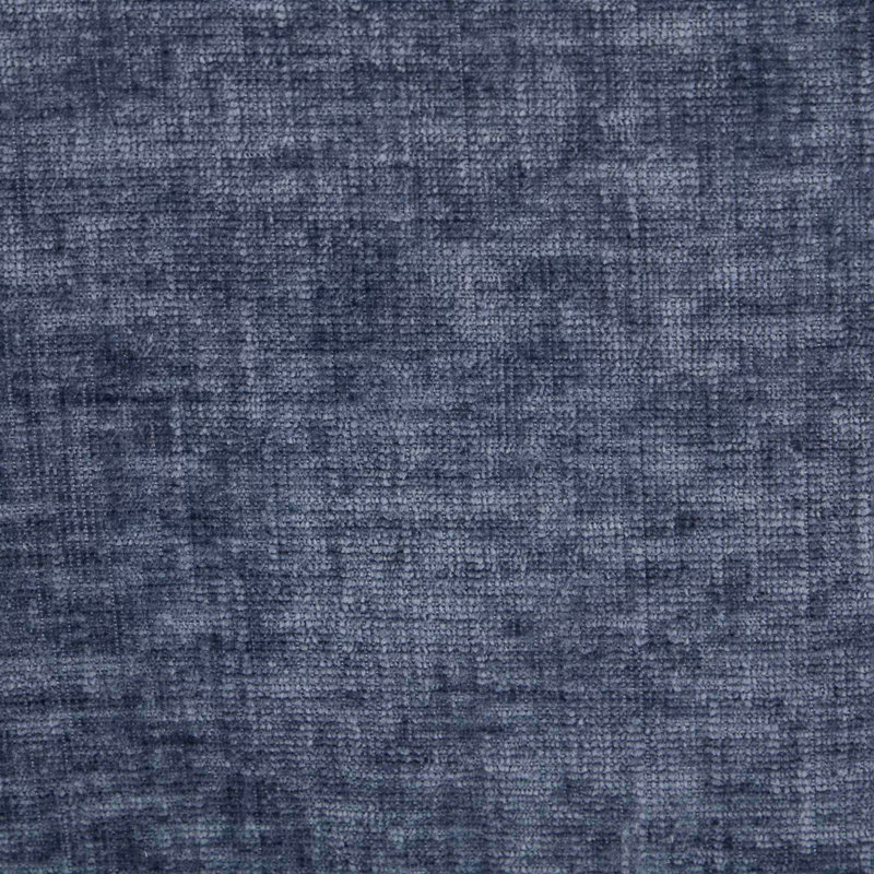 Farmhouse Chenille Fabric Upholstered Dining Chairs, Blue