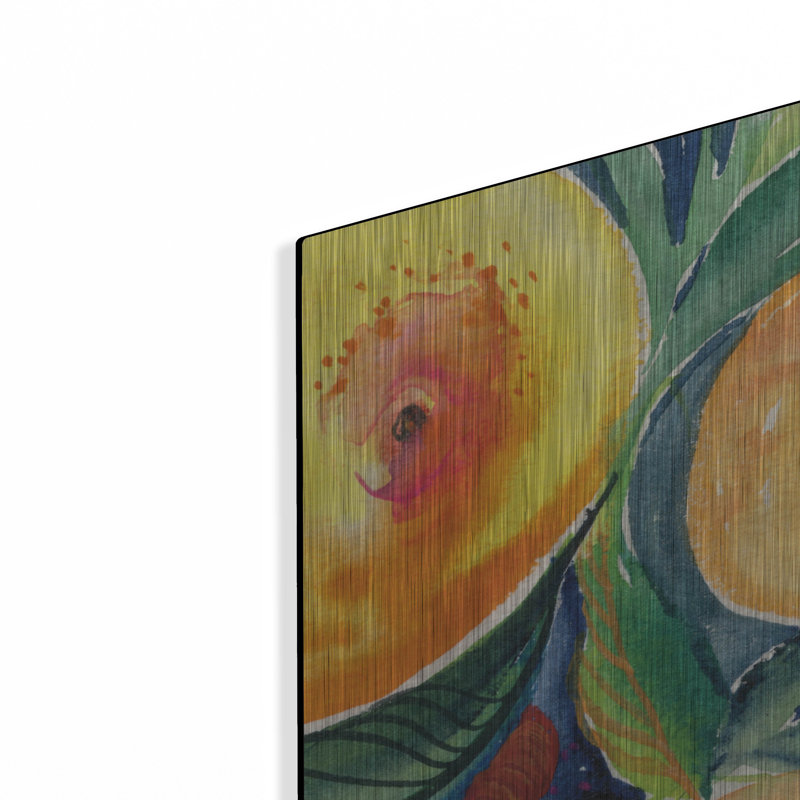 Art mural luxueux «Summery Citrus» par Kristy Rice, H 36 po x l 36 po