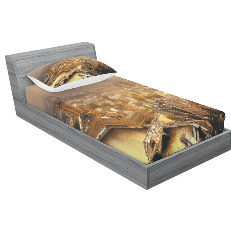 Microfiber Sheet Set, Twin Sheet Set with Fitted Sheet