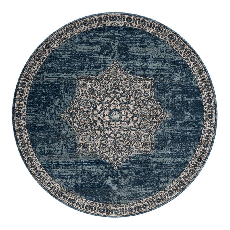 Weingartner Abstract Blue/Gray Area Rug