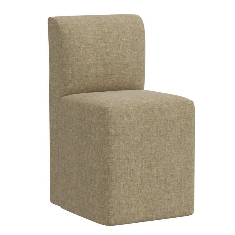 Mendy Upholstered Dining Chair, Zuma Natural Textured Linen