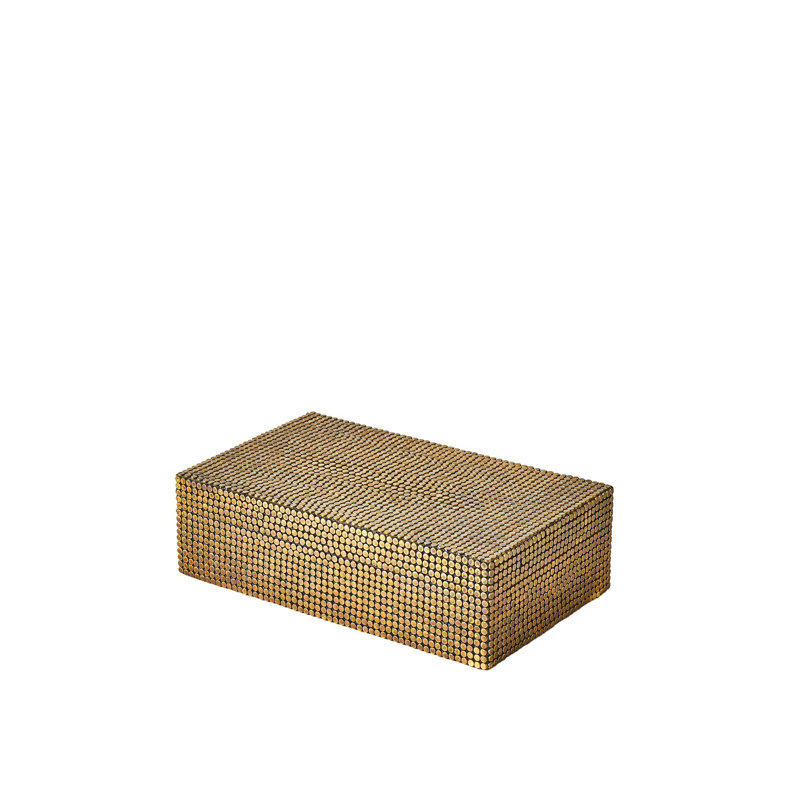 Handmade Decorative Box, 3.5" H x 12.25" W x 7.25" D