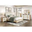 Mobilier de chambre à coucher contemporain en bois avec tête de lit à panneau 1pc