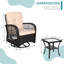 Ensemble de chaises berçantes pivotantes 3 pièces Vreeland-1082388653-1176389726