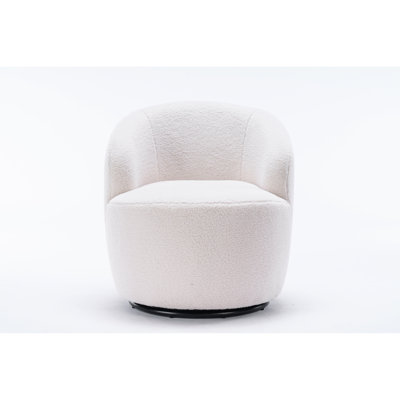 25.6-inch Swivel Accent Armchair Barrel Chair