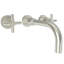 East Linear Wall Mount Bathroom Faucet-379859249