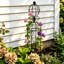 Ensemble de 2 treillis obélisques en métal pour jardin, support sphérique géométrique de 71 cm pour plantes