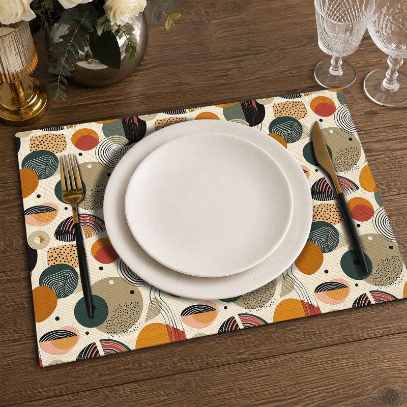 Rectangle Polyester Dining Table Placemat
