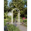 Tonnelle de jardin en vinyle blanc