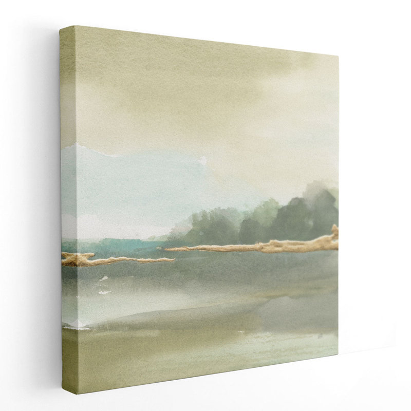 Gold Earth III - reproduction d'art sur toile, H 12 po x l 12 po