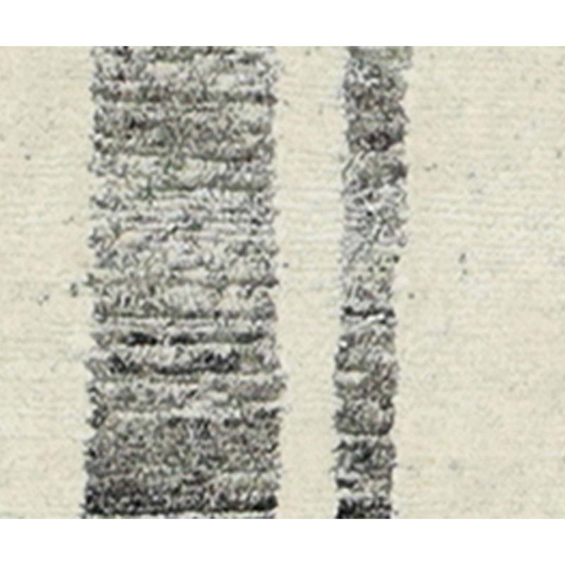 Hand Knotted Geometric Area Rug, Rectangle 8' x 10'