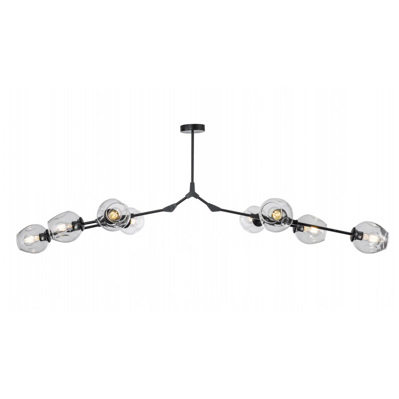 Lustre linéaire spoutnik moderne à 8 lumières Jauss