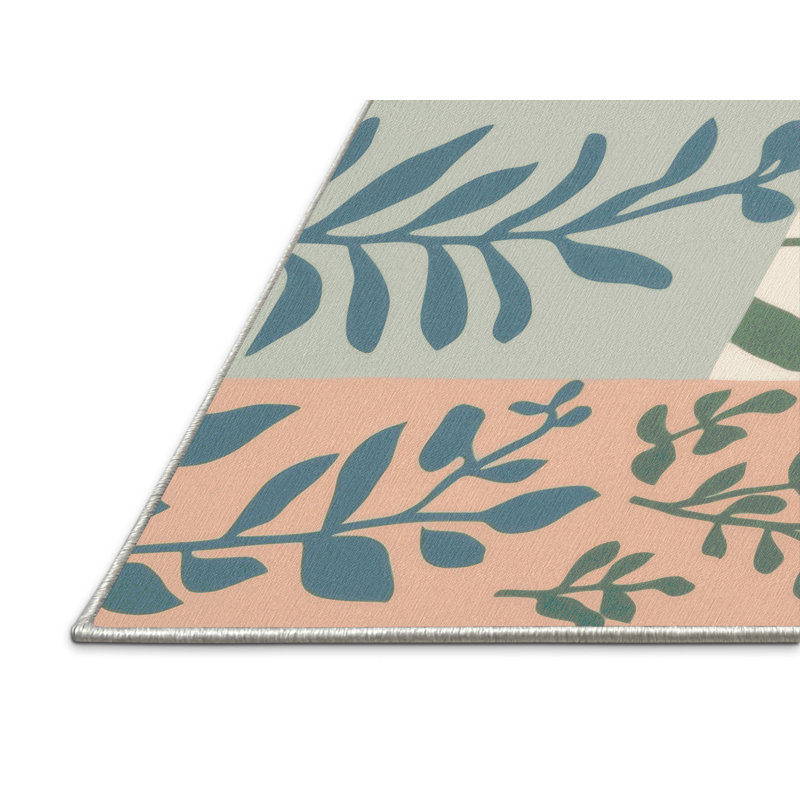 Emerald Tranquility Rug, Rectangle 5' x 8'