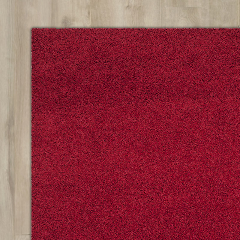 Tapis de couleur unie à poils longs Rizco Performance, Rectangulaire 3 pi x 5 pi