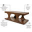 Table basse Manhattan Valley. Finition châtaignier Mappa et châtaignier rétro-1635664799