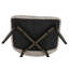109.22cm H Upholstered Metal Side Chair in Beige