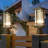 Outdoor Post Lantern Head Light With Dusk To Dawn