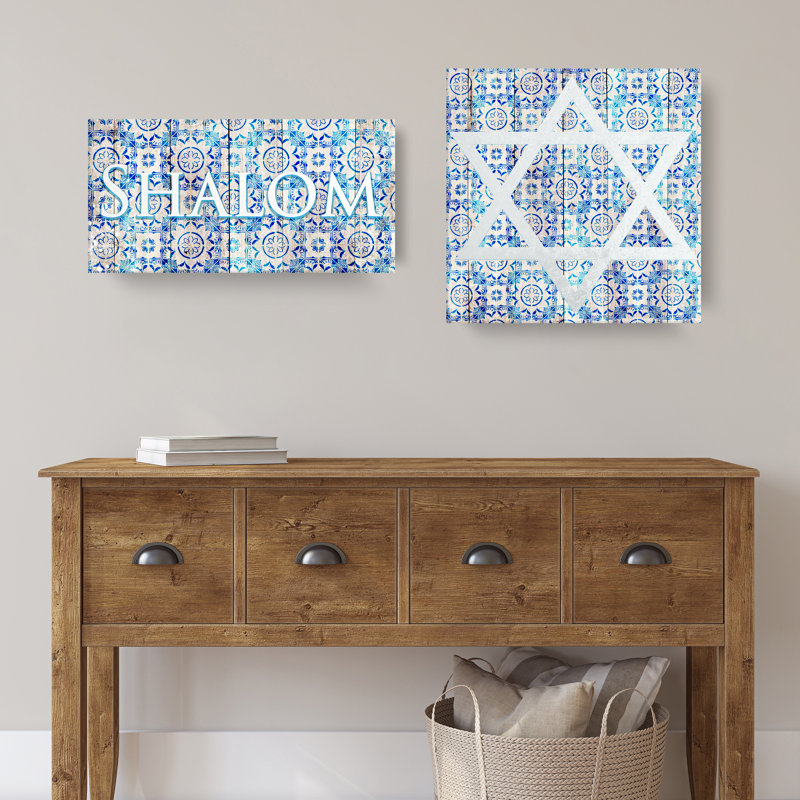 « star of david iv », impression sur toile enroulée sur toile, H 30 po x l 30 po x P 1,5 po