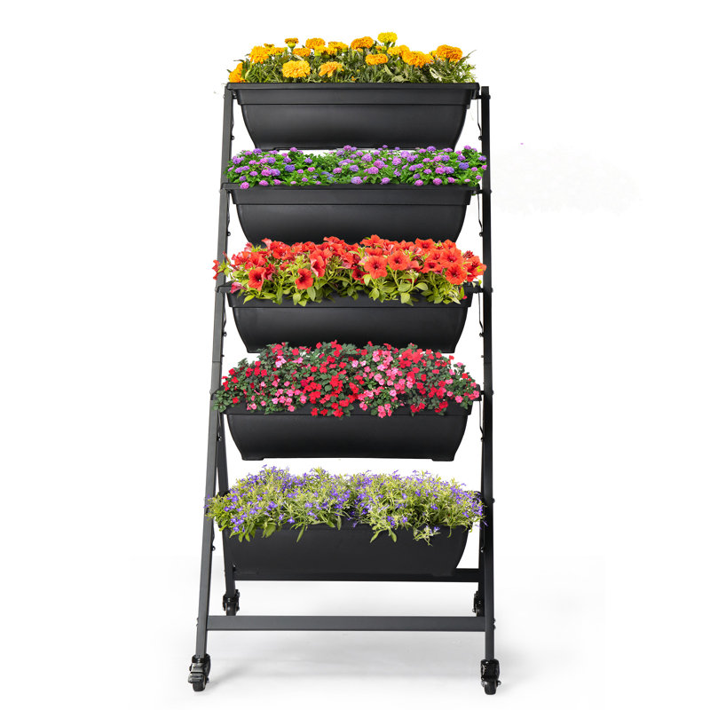 Pot à fleurs vertical en plastique pour jardin 2,5 pi x 2 pi Sini